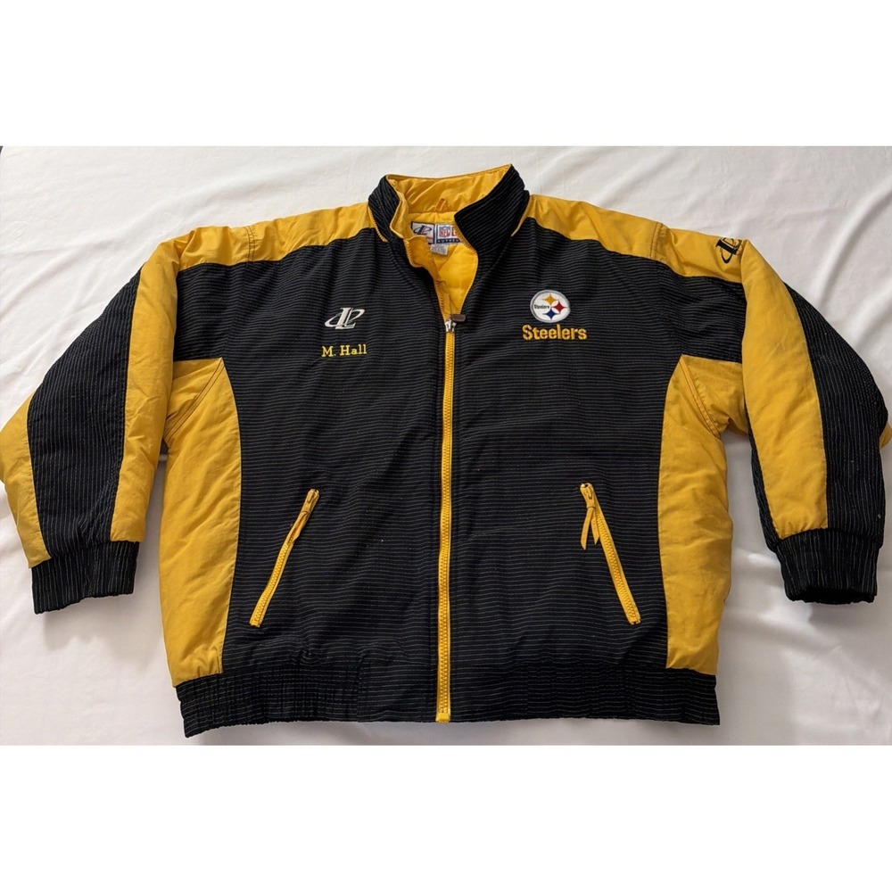 Vintage 90s Starter Pro Line Steelers  Steelers Full Zip Pullover Jacket XL B+